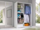 Vigo Sliding Door Wardrobe 150cm in White