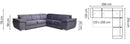 Rosso Corner Sofa Bed