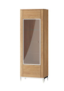 Savona 10/11 Tall Display Cabinet in Golden Oak