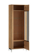 Savona 10/11 Tall Display Cabinet in Golden Oak