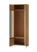 Savona 10/11 Tall Display Cabinet in Golden Oak