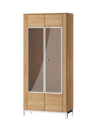 Savona 12 - 2 Door Tall Display Cabinet in Golden Oak