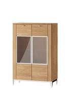 Savona 15 Display Cabinet in Golden Oak