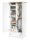 Story SO-12 2 Door Wardrobe with Shelves