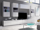 Living Room Calabrini Set 5 in White Gloss