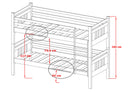 Wooden Bunk Bed Seweryn with Trundle and Storage