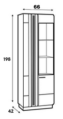 Porti PO-11 Tall Display Cabinet