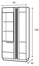 Porti PO-12L Tall Display Cabinet