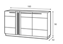 Porti PO-45 Sideboard Cabinet