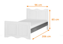 Princessa 10 Bed Frame 90cm