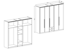 Bianca 21 5 Door Wardrobe 226cm