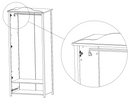 Luna LN-01 2 Door Wardrobe 85cm