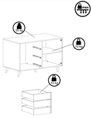Malmo 27 Sideboard Cabinet in 2 colours