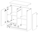 Lido WK2D2SZ Sideboard Cabinet