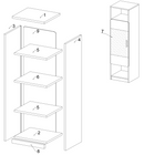 Lido WR1D Tall Cabinet