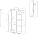 Lido WR2D Tall Cabinet