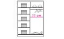 Dome DO6 Sliding Door Wardrobe