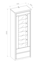 Baldo BL-03 Tall Display Cabinet