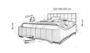 Top-1 Upholstered Bed Frame 3 Sizes