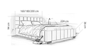 Top-2 Upholstered Bed Frame 3 Sizes