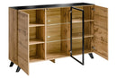 Thin Display Sideboard Cabinet in Wotan Oak