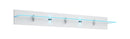 Togo 02 Shelf Gloss White Glass