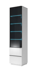 Togo 05 Display Cabinet Gloss White Glass