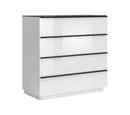 Togo 27 Chest of Drawers White Gloss