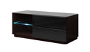 Togo 41 TV Cabinet 120cm Black Gloss