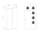 Urbano UR-01 2 Door Wardrobe