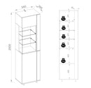 Urbano UR-03 Tall Display Cabinet