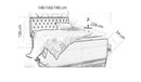 Box-6 Upholstered Bed Frame 3 Sizes with Storage
