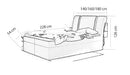 Box-7 Upholstered Bed Frame 3 Sizes with Storage