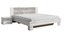Vera Bed 160cm with Bedside Cabinets in Canyon Arctic Pine