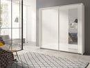 Wela Sliding Door Wardrobe in White 224cm