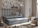 Wooden Double Bed Anis with Trundle and Storage