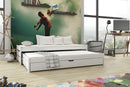 Wooden Double Bed Anis with Trundle and Storage