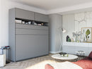 BC-04 Horizontal Wall Bed Concept 140cm With Storage Cabinet