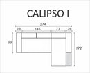 Calipso 1 Corner Sofa Bed