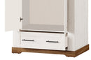 Country 70 - 2 Door Wardrobe in Oak Sterling and Andersen Pine