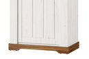 Country 10 Tall Display Cabinet in Oak Sterling and Andersen Pine