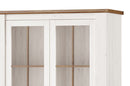 Country 12 - 2 Door Display Cabinet in Oak Sterling and Andersen Pine