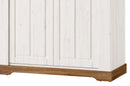 Country 12 - 2 Door Display Cabinet in Oak Sterling and Andersen Pine