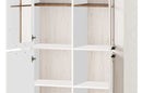 Country 12 - 2 Door Display Cabinet in Oak Sterling and Andersen Pine