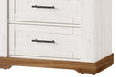 Country 14 Small Display Cabinet in Oak Sterling and Andersen Pine