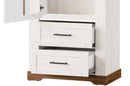 Country 14 Small Display Cabinet in Oak Sterling and Andersen Pine