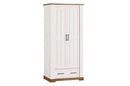 Country 70 - 2 Door Wardrobe in Oak Sterling and Andersen Pine
