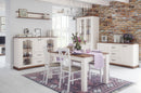 Country 48 Display Sideboard Cabinet in Oak Sterling and Andersen Pine