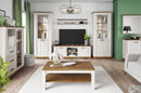 Country 41 Coffee Table in Oak Sterling and Andersen Pine