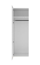 Togo 17 1 Door Wardrobe 50cm White Gloss
